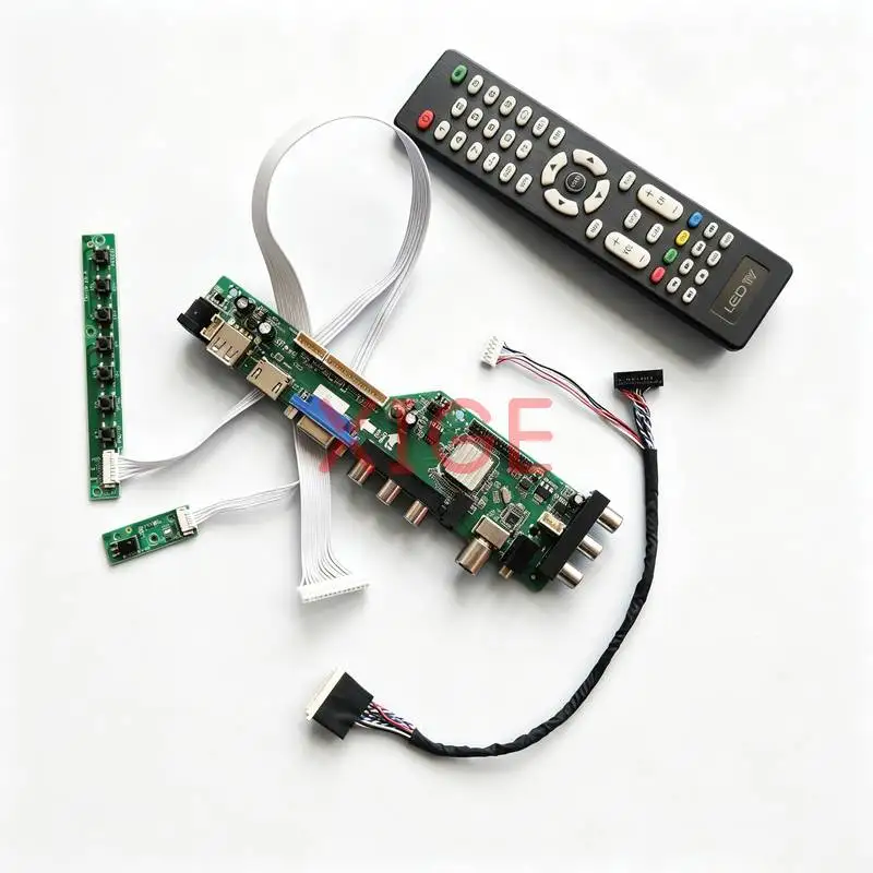 

Controller Board Fit CLAA133UA01 LP133WD2 LP133WD1 N133FGE 1600*900 Laptop Panel 1600x900 DVB/USB/AV/VGA/HDMI LVDS-40Pin DIY Kit