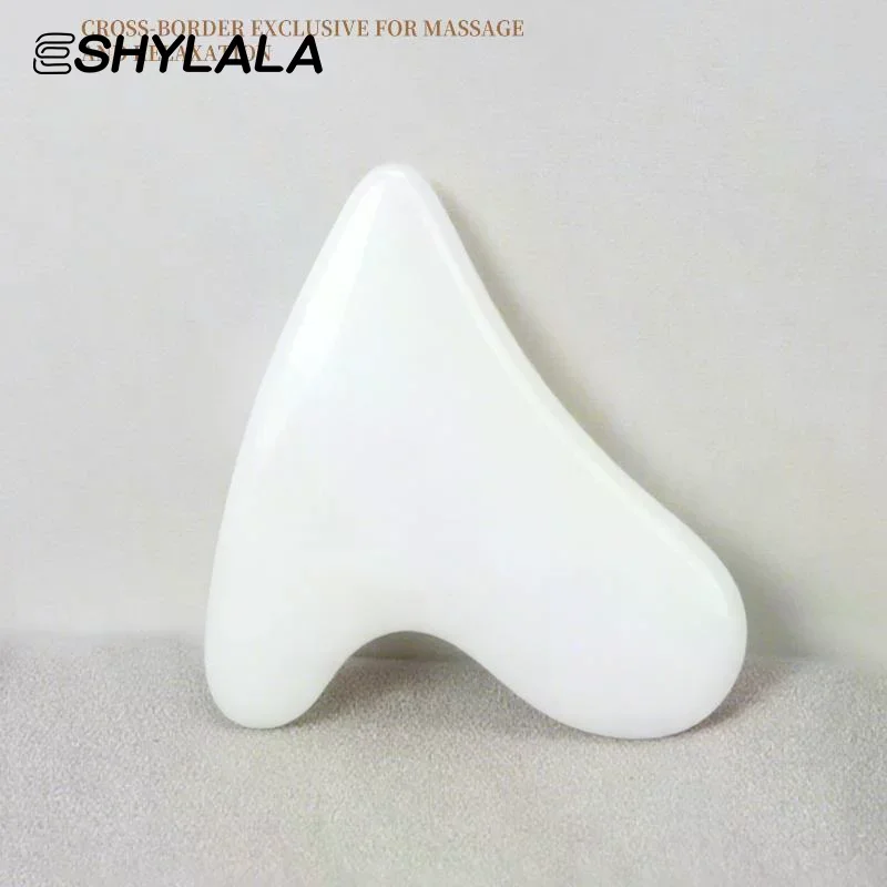Placa gua sha de vidro de alta silicone, raspador facial, massagem de elevação para rosto, corpo, pescoço, perna, cuidados com a pele, beleza, massageador de saúde