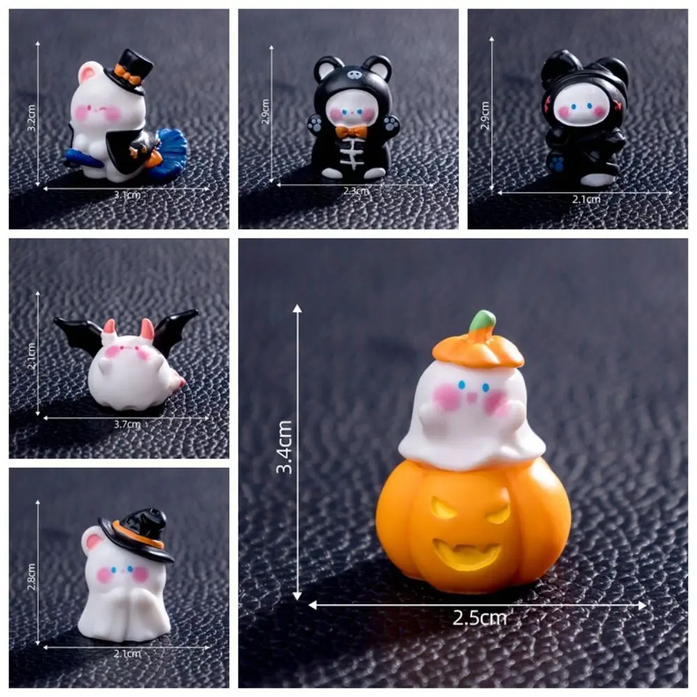 Tombstone Mini Pumpkin Resin Doll Castle Skull Hallowmas Doll House Accessories Miniature Scene Decorate