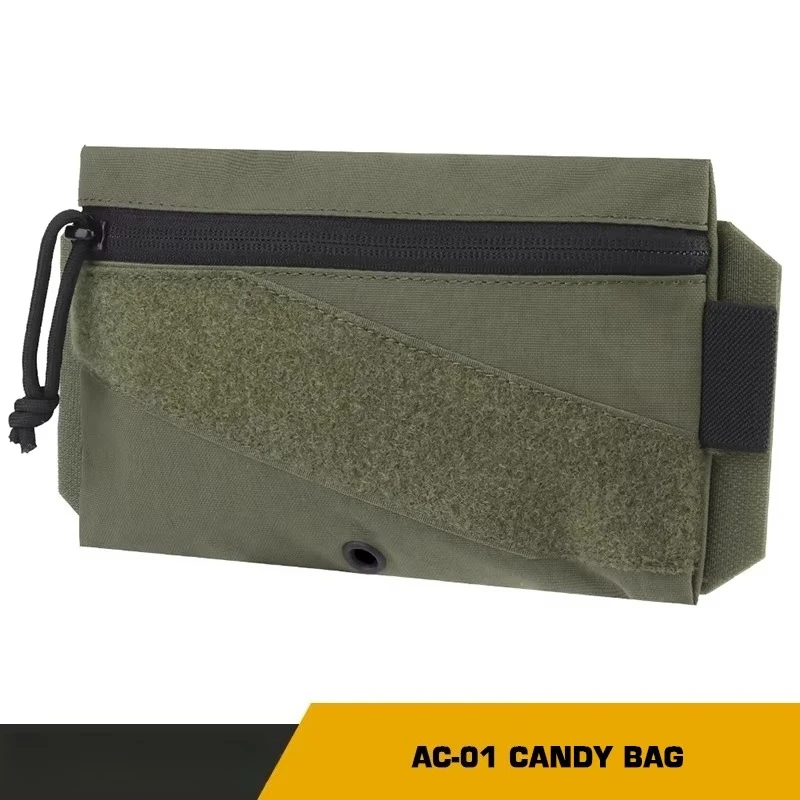 التكتيكية AC-01 كاندي حقيبة المحمولة هوك حلقة التصحيح الصدر تلاعب لوحة الناقل سترة صيد المرفقة الادسنس الألوان حقيبة التخزين #1