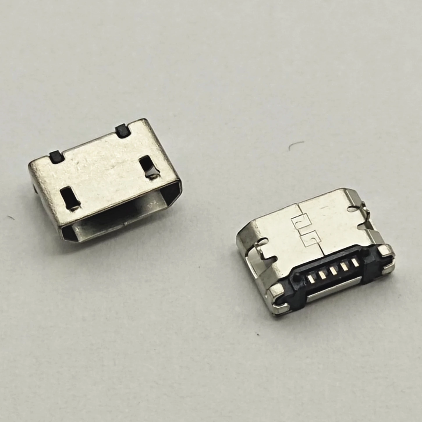 50szt Złącze Micro USB 5pin 6.4mm Bez boku Płaskie usta Krótki pin DIP2 Port danych Złącze portu ładowania dla wtyczki końcowej telefonu komórkowego