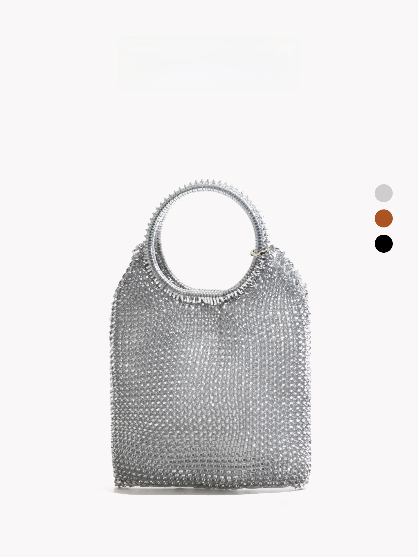 

Orange Girl 2026 New Square Handbag Fashionable Tote Bag PVC Handwoven Bag Versatile Single Shoulder Bag Women's Bag