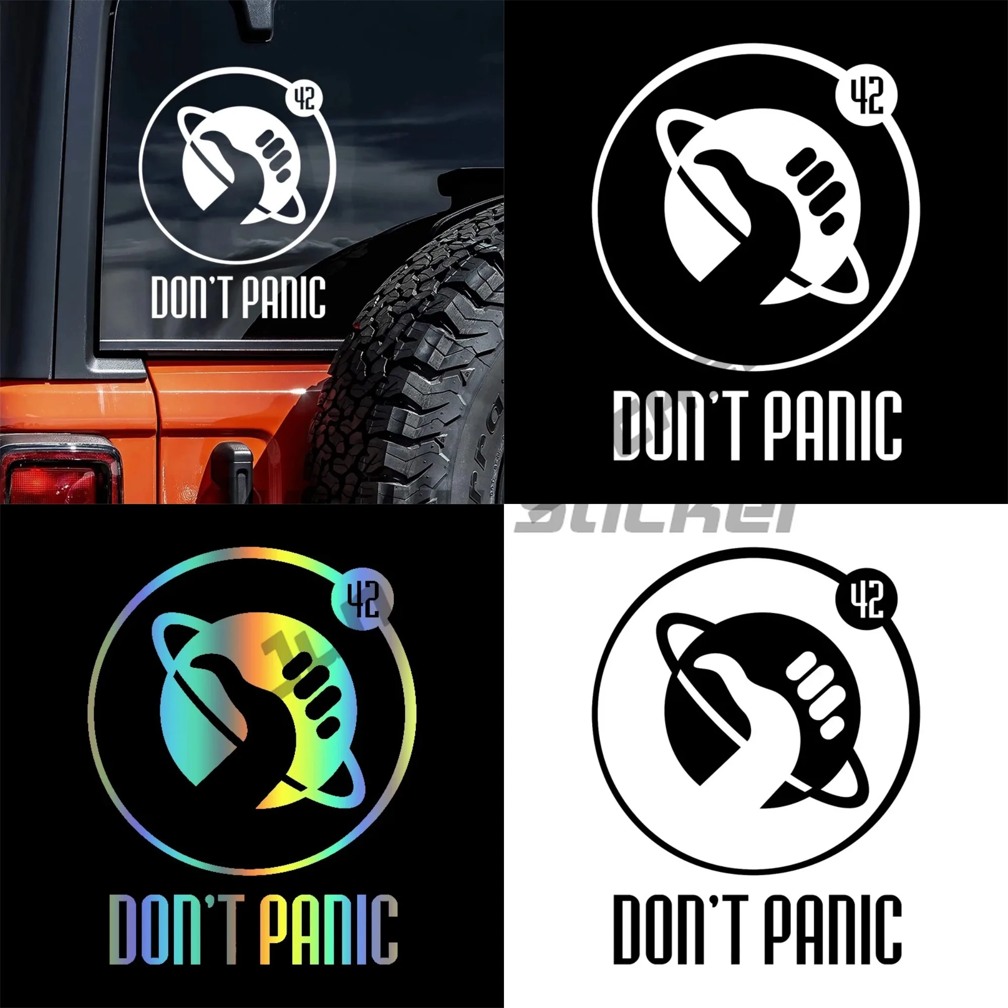 

Vinyl Decal for Don't Panic Car Sticker Waterproof Auto Decors on Bumper Window Laptop