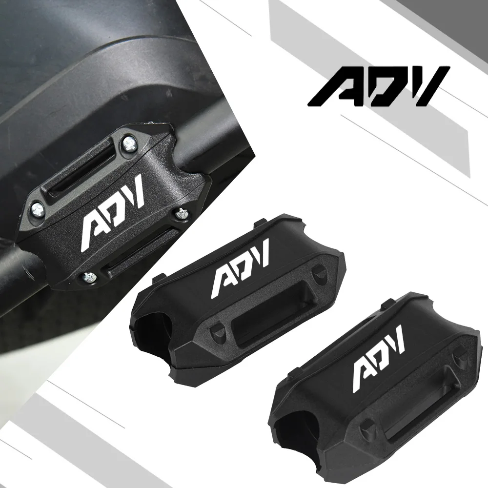 FOR HONDA ADV350 ADV 350 2021-2023 2024 Motorcycle 25mm Engine Crash bar Protection Bumper Decorative Guard Block ADV 150 160