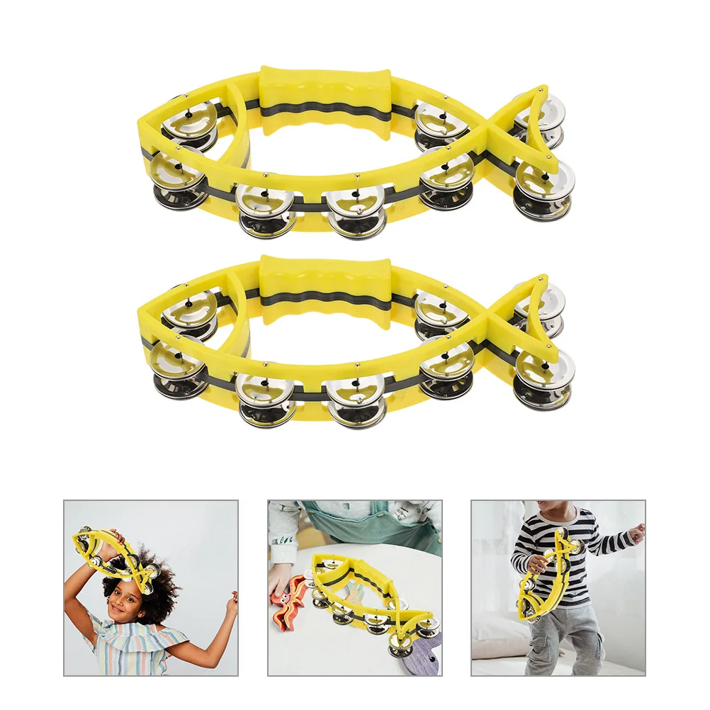 2 uds. Campana temblorosa, cascabeles musicales, instrumentos de juguete, campanas de instrumentos de percusión, campanas musicales para niños, fiesta, juguetes Divertidos, regalo