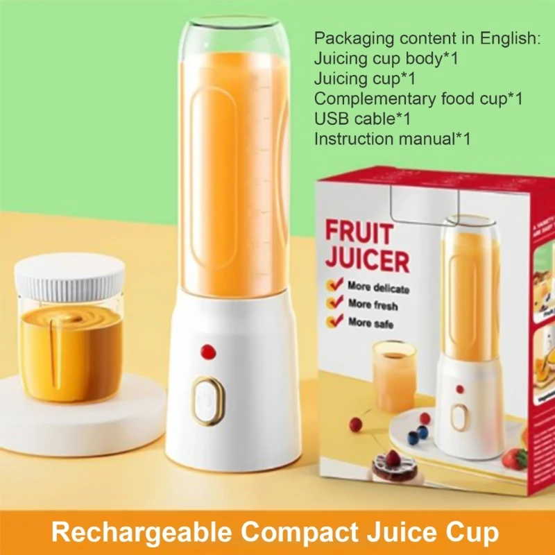 เครื่องคั้นน้ำผลไม้ไฟฟ้าแบบพกพาไฟฟ้าขนาดเล็ก Juicer เครื่องปั่นแบบพกพา Juicer Dropshipping