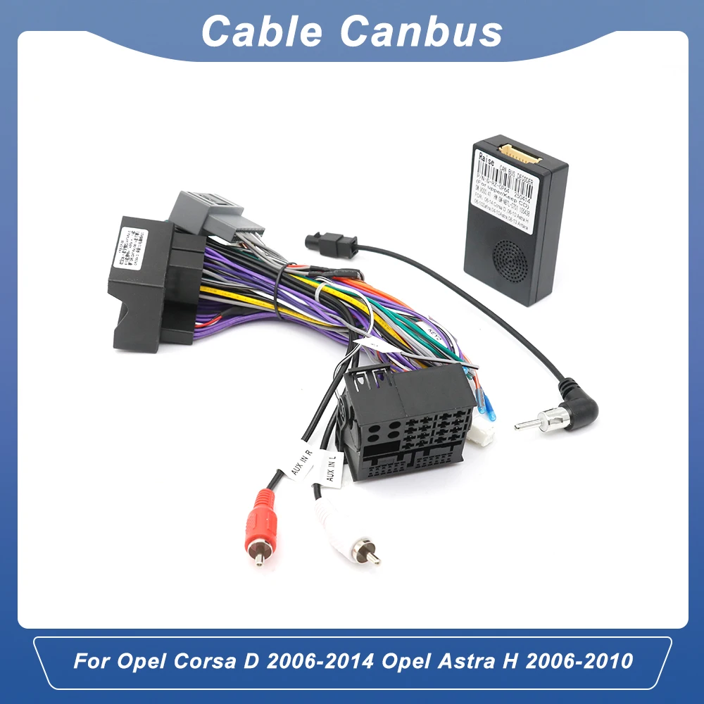16 Pin Car Wire Harness Adapter Canbus Box for Opel Corsa D 2006-2014 Opel Astra H 2006-2010 Upper Keep CD