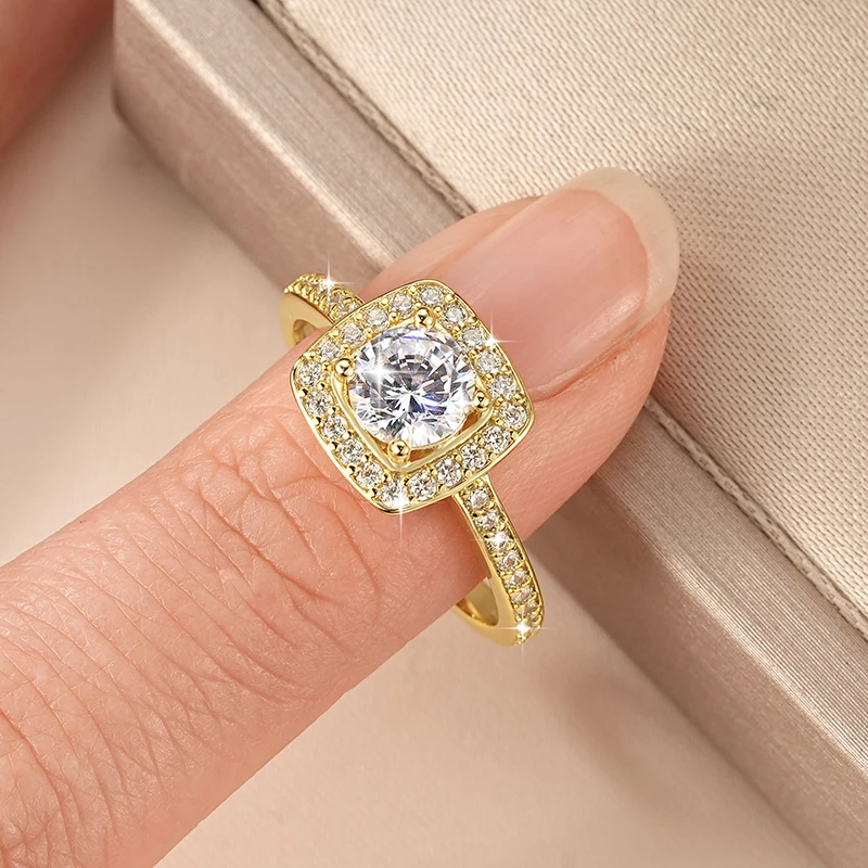 

Кольцо Anziw Solitaire с кубическим цирконием 0,8 карата, 6 мм, круглой огранки, обручальное/свадебное кольцо для женщин, изысканные ювелирные украшения, аксессуары, подарки на вечеринку