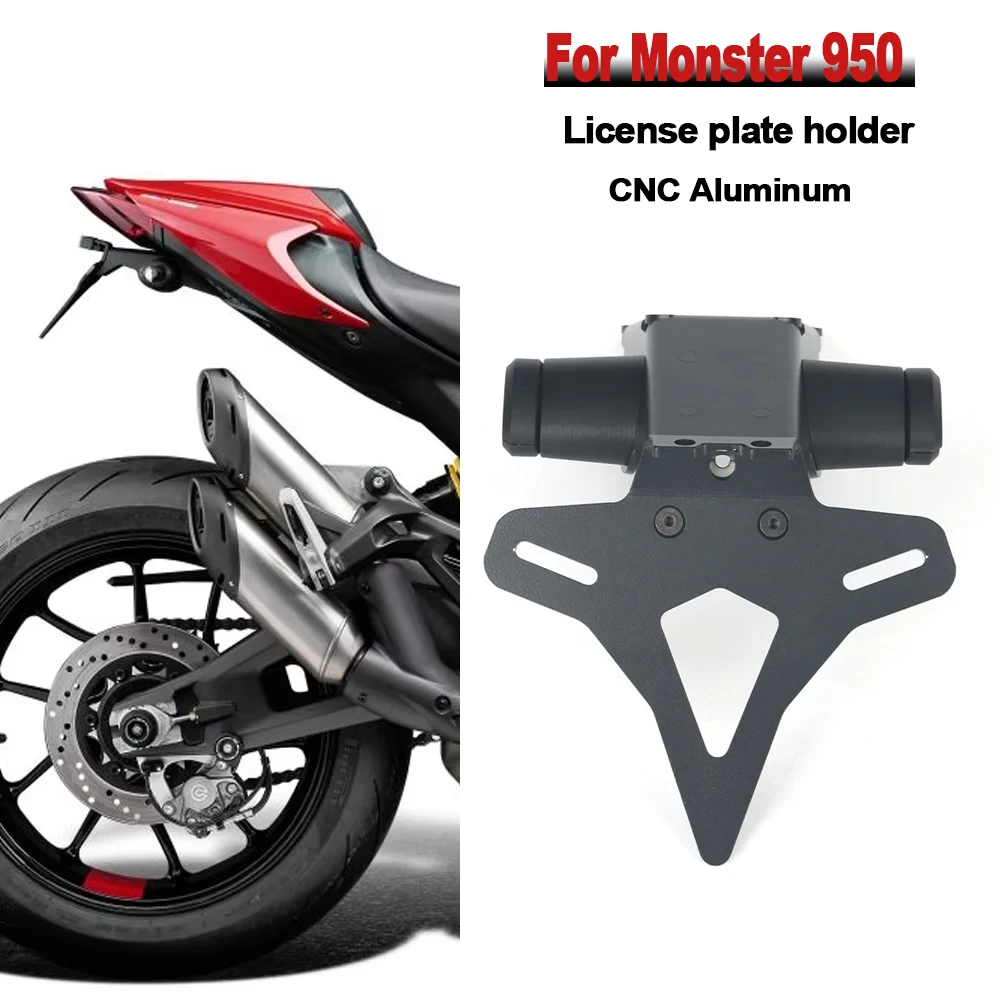 

For Ducati Monster 950 Monster950 2021 2022 2023 Motorcycle License plate holder Short Tail Fender Tailstock bracket kit