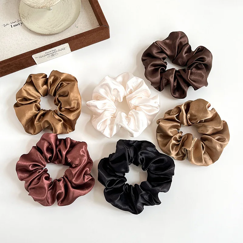 مزاجه بلون الأمعاء الغليظة رباط شعر مرونة بسيطة ذيل حصان Headrope المرأة دائم الشعر الكرة رئيس الشعر حبل