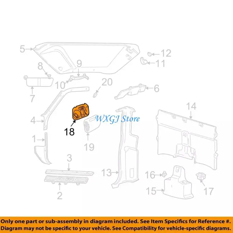 

37JE Long Lasting LED Interior Dome Light for F37Z13776B Overhead Roof & Reading Lamp