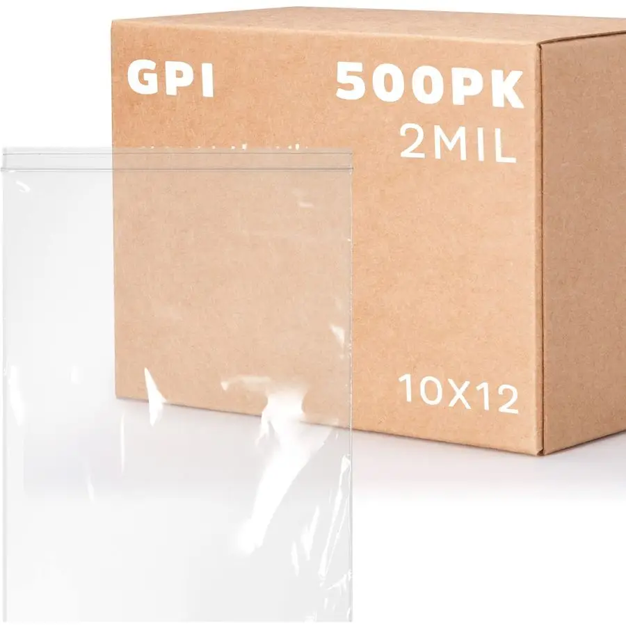 

Пакеты с застежкой-зиппером 10 x 12 дюймов, 1 галлон, 500 штук, 2 мил, прозрачные пластиковые многоразовые пакеты с герметичной застежкой-зиппером. для формата A4 Letter