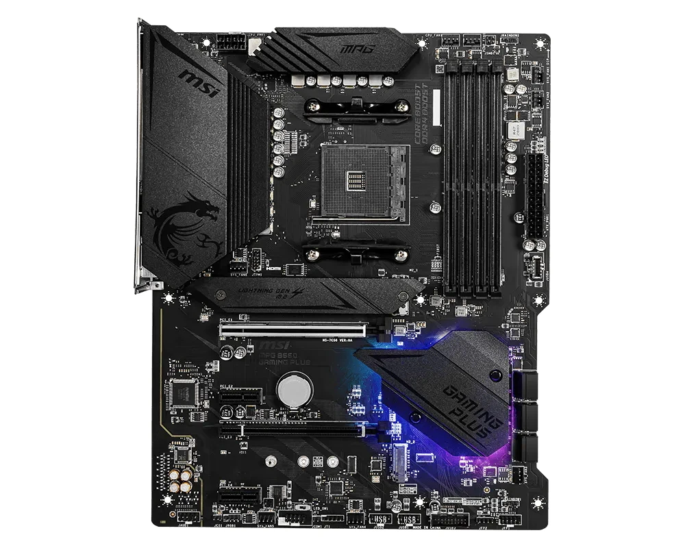 MSI MPG B550 GAMING PLUS Motherboard AM4 AMD B550 M.2 ATX Support 5900X 5800 5700X 5600X 5300G 4500