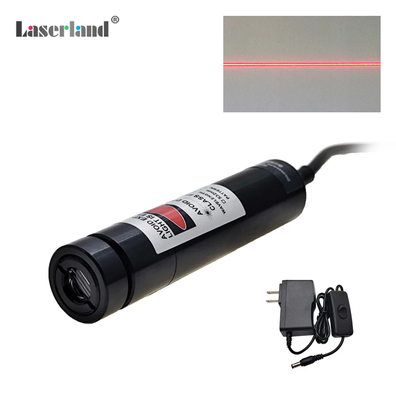 638 nm roter Linienlasermodul-Generator für Hofdekoration, Halloween-Lasersumpf, Teich, gruseliges Haus