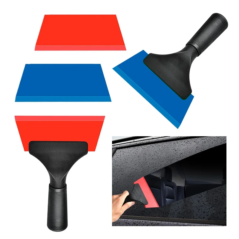 Auto Glass Cleaning Silicone Squeegee Rubber Window Tint Squeegee Mini Wiper for Car Windshield Mirror Shower Windshield Scraper