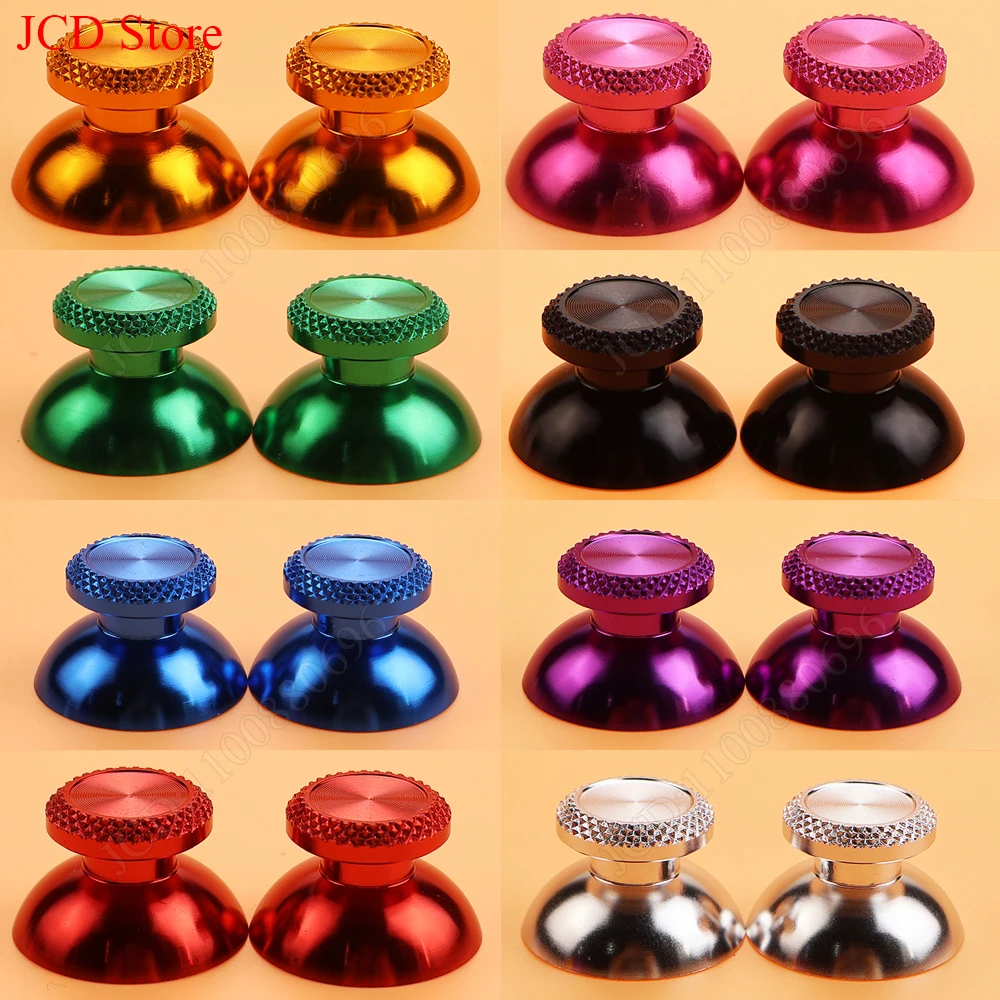 2pcs Aluminum Metal Analog Joystick thumb Stick Grip Cap For PS5 Controller Gamepad Rocker Caps Thumbstick Accessories
