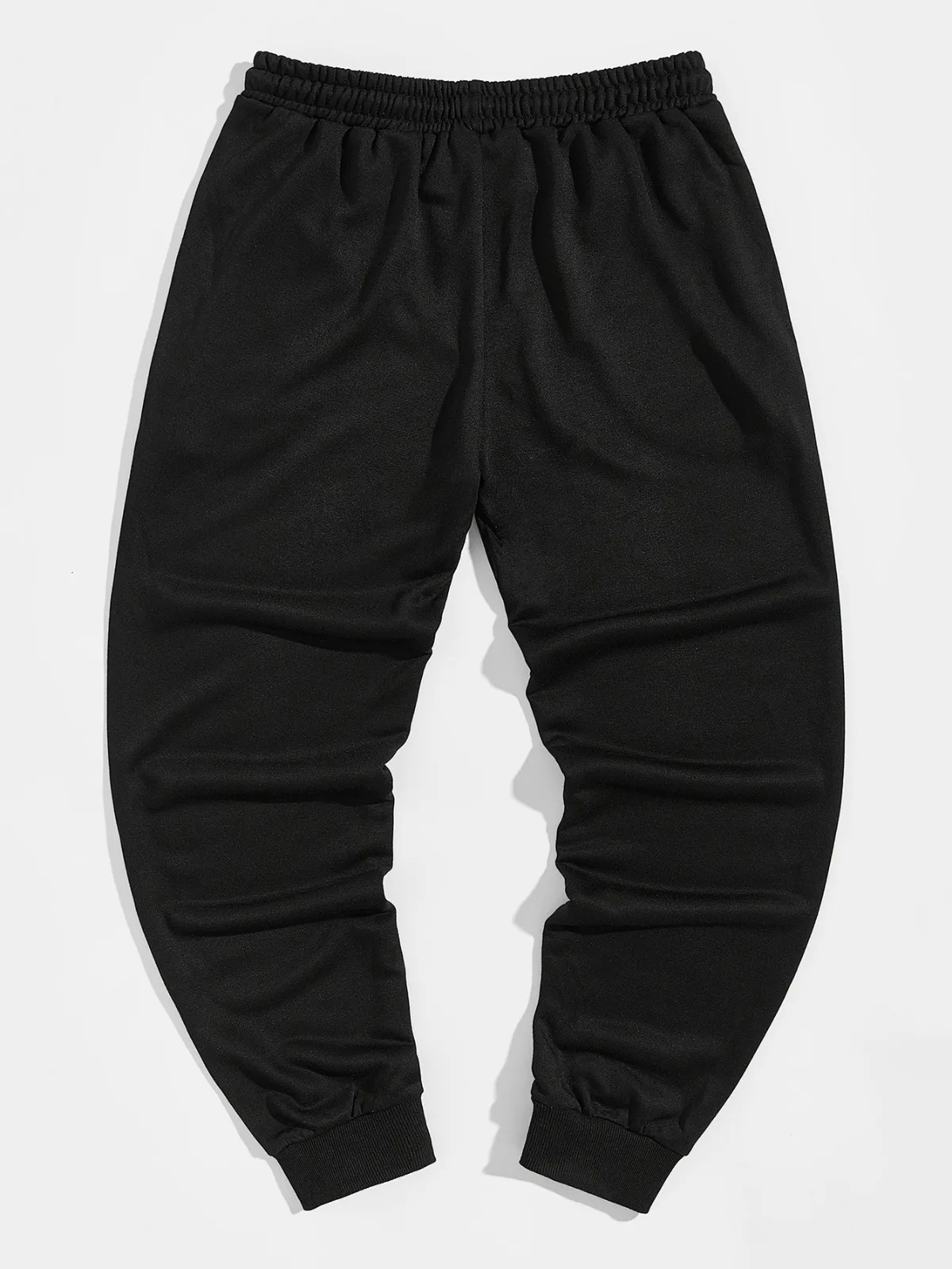 Men's Drawstring Cross Joggers Trendy Pattern Print Drawstring Sweatpants Loose Fit Pants Men Casual Slightly Stretch Joggers