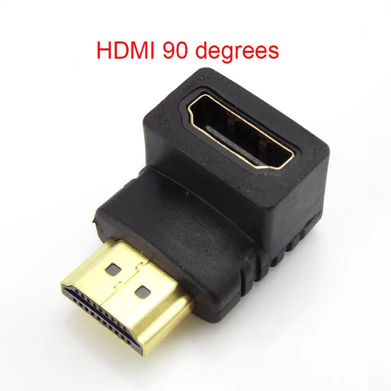 1/2/5Pcs HDMI-compatible Male To HDMI-compatible Female Adapter 90 Degree 270 Degree Angle Extender Cable Converter For HDTV L19