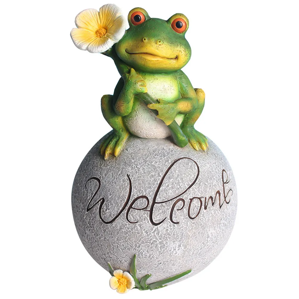

Decoration Frog Garden Ornament Outdoor Yard Statue Small For Home Office Patio Garden Ornament Decor Art Craft