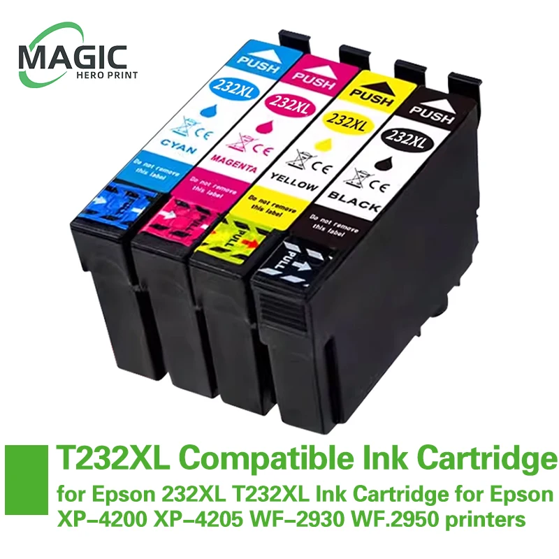 T232XL Ink Cartridge Compatible for Epson 232XL T232XL T232 232 Ink Cartridge for Epson XP-4200 XP-4205 WF-2930 WF.2950 printers