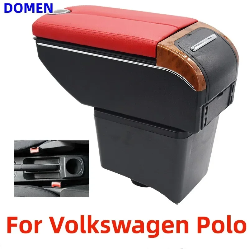 New Storage Box For Volkswagen Polo armrest box 2011 12 13 14 15 16 18MY New Polo original without punching