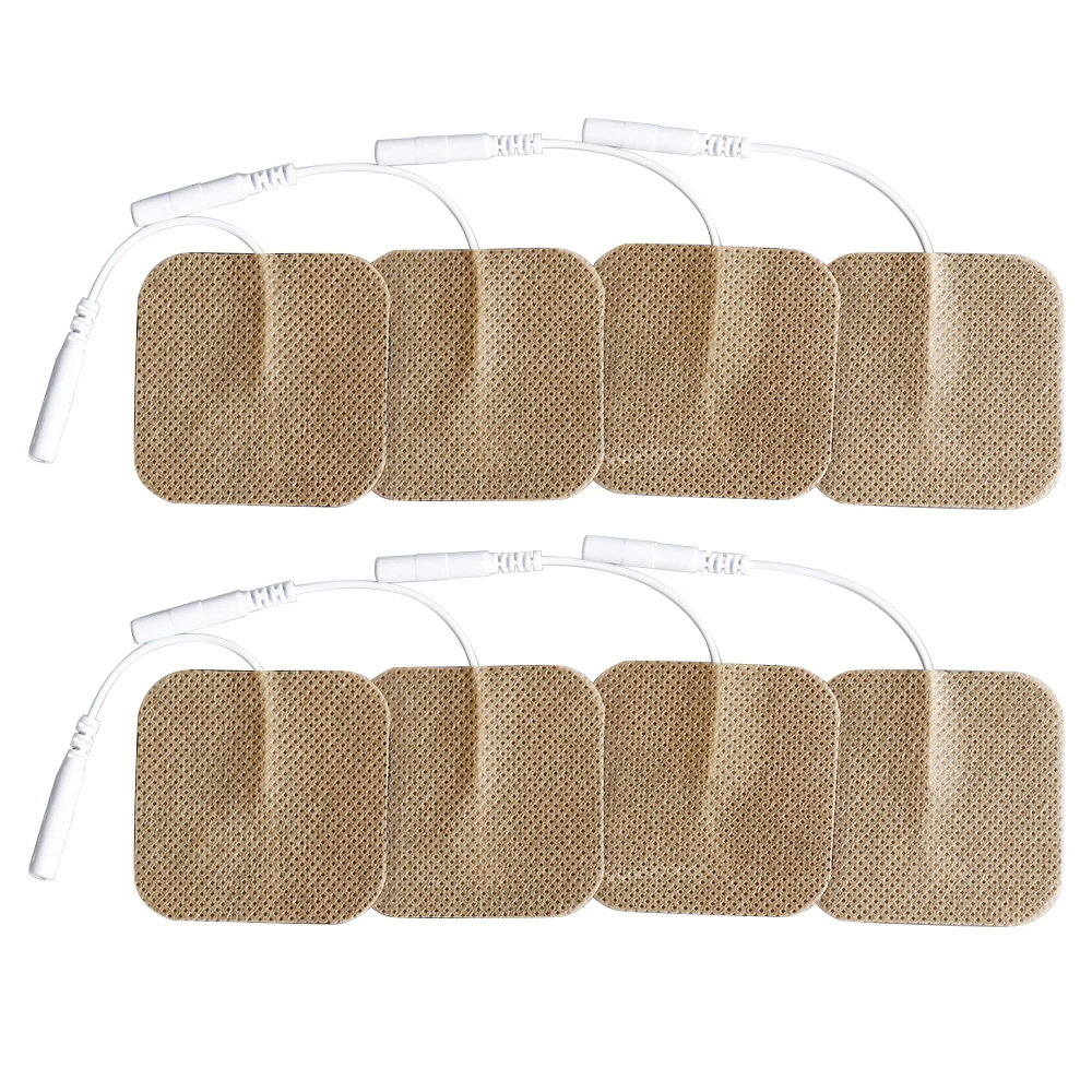 5x5cm TENS Muscle Stimulator Electrodes Pads Reused Digital Therapy Massager Patch Body Physiotherapy Pulse Gel Sticker Massage