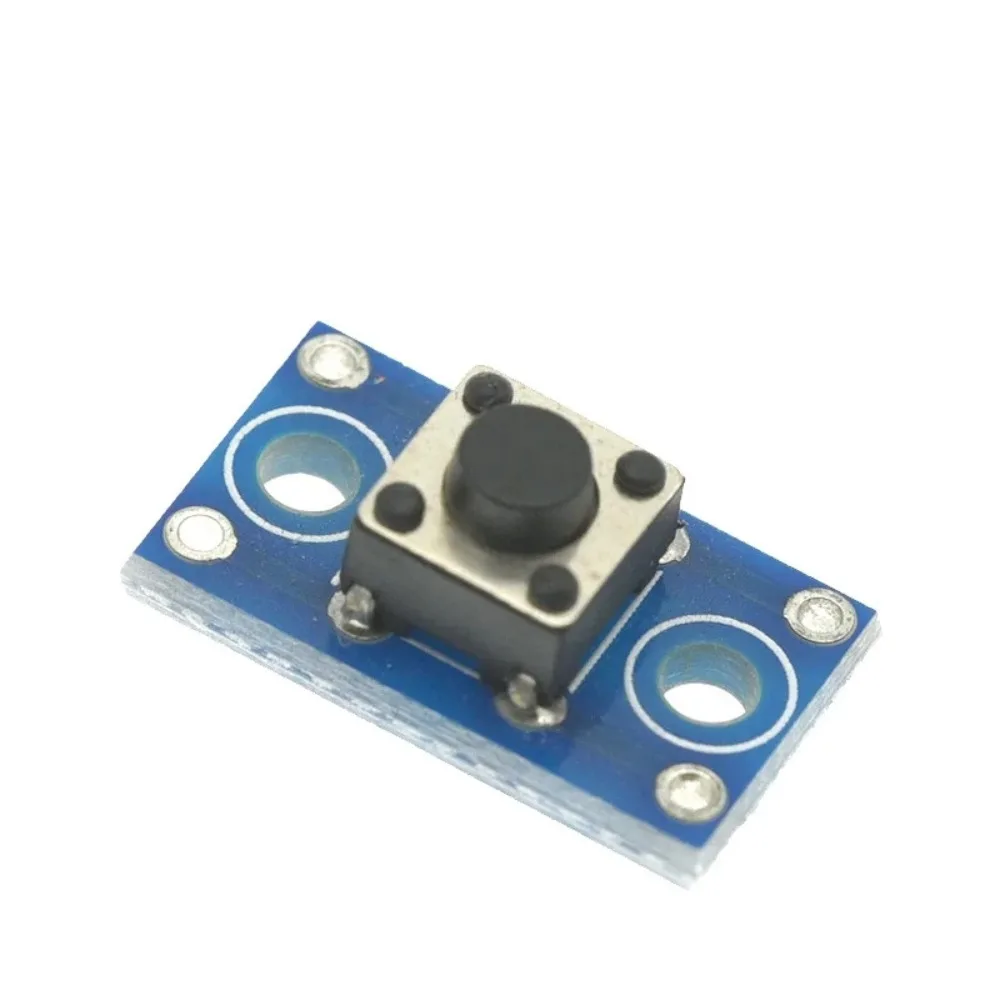 DIY Tactile Button Module 6x6mm, Pre-Soldered SMD Switch for PCB Breadboard Projects, Compatible with Arduino ESP32 (Pack of 10)
