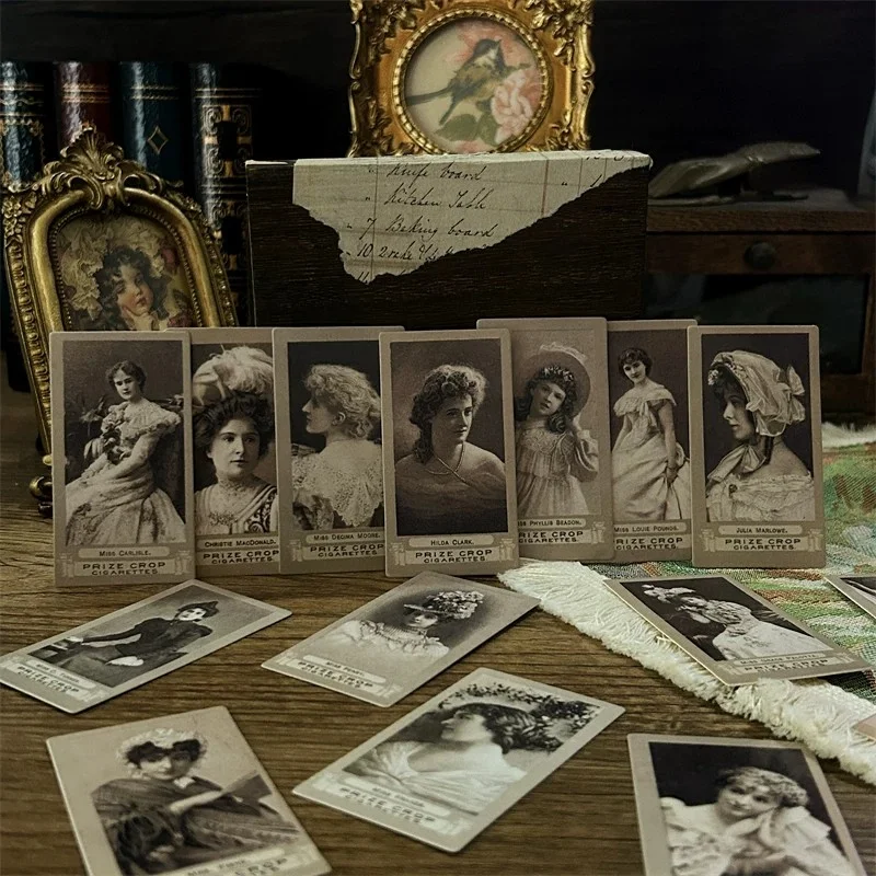 DIY scrapbooking vintage Doll material fabric Character series photo junk journal album happy planner decoration Card board