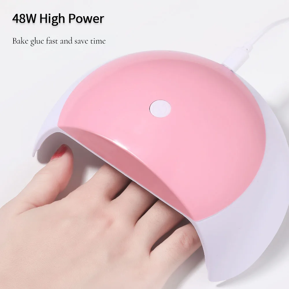 LINMANDA MiniG 48W Gel Nail Polish Dryer Lamp 15 UV LEDs Nail Phototherapy Machine Professional Manicure Tool Salon Equipment