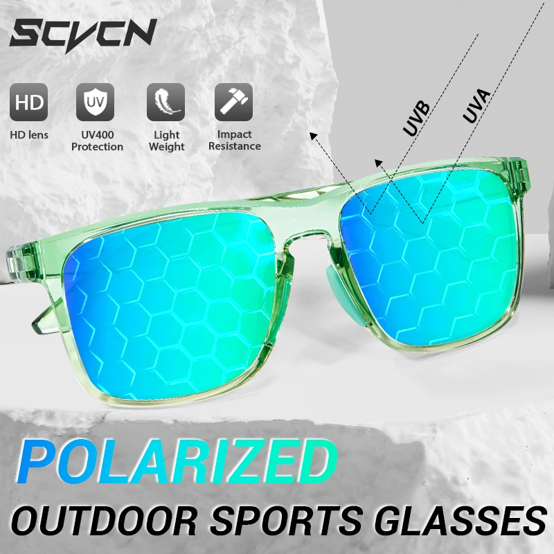 SCVCN Polarized Cycling Glasses Men Women Road Bike Glasses Outdoor Fishing Sunglasses MTB Cycling Sunglasses Bicycle Glasses