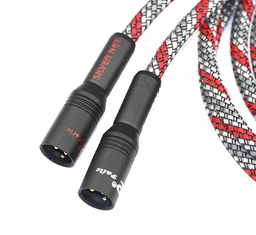 QED مرجع XLR رباعي الحماية: كابل رباعي النواة متوازن OCC مطلي بالفضة لميكروفونات Pro Studio #5