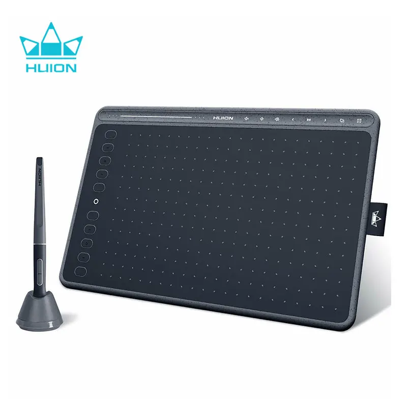 

Графический планшет HUION HS611 для рисования со стилусом без батареи, 10,1 дюйма, 8192 уровня, поддержка Android, цифровой художественный планшет