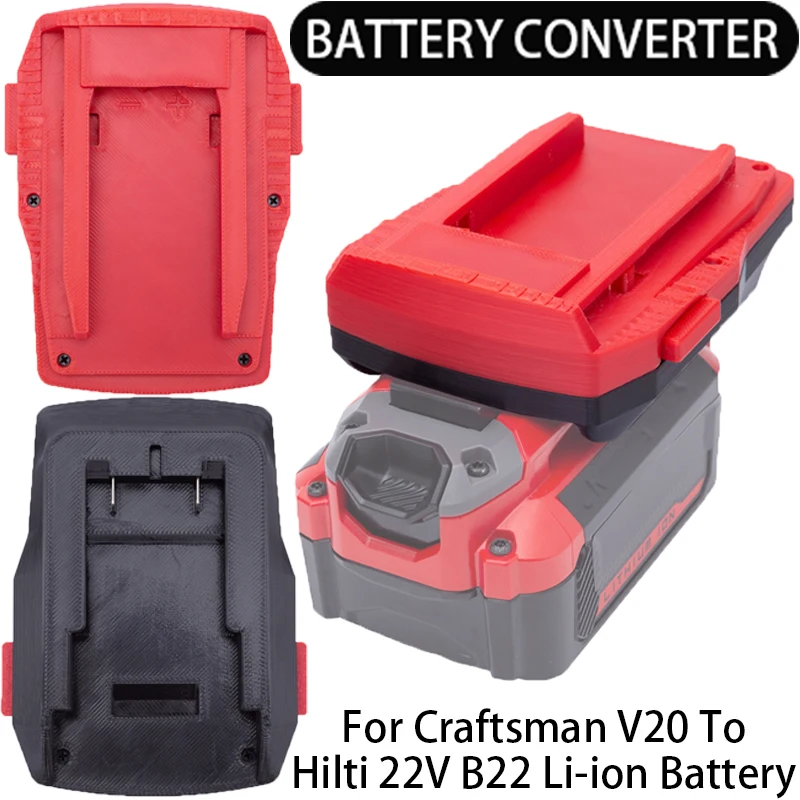 Battery Adapter/Converter for Hitli 22V B22 CPC tools to Craftsman V20 Li-Ion Battery Adapter Power Tool Accessories