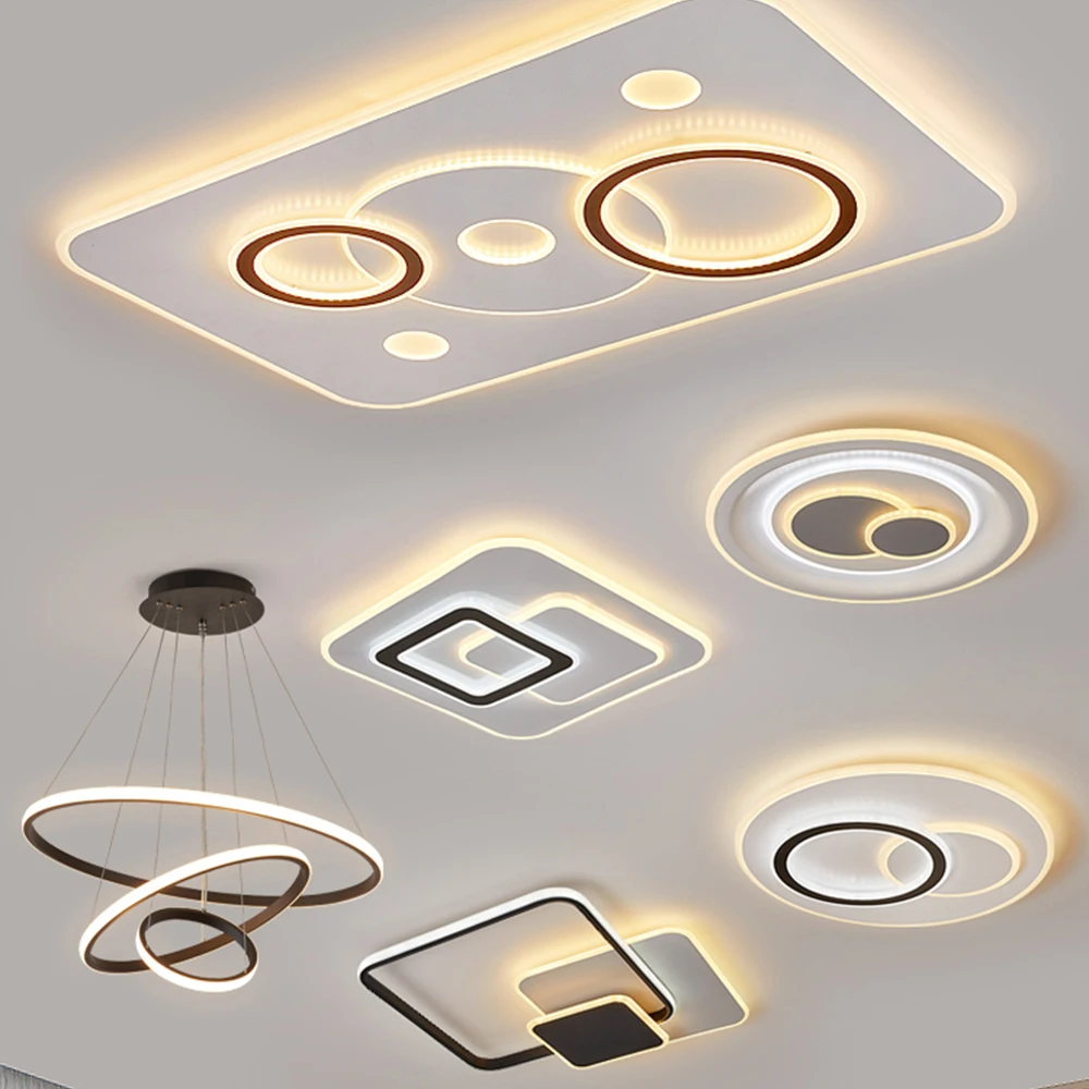 

LED Bedroom Living Room Ceiling Lamp Modern Simple Household Lighting Acrylic Ceiling Lamp Decoration