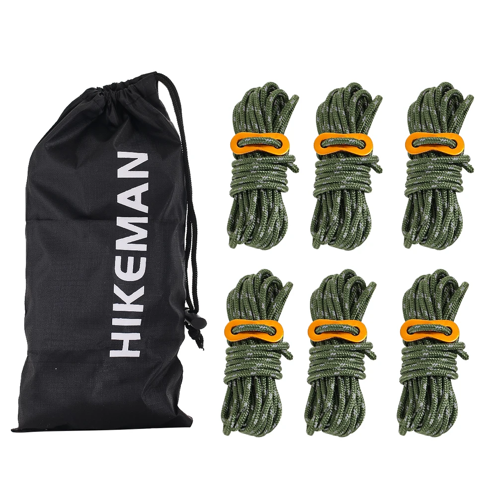 

Durable Nylon Utility Rope Set Home Organizer Decorative Binding Cord Storage Hanging Use with Aluminum Clip 4m 6pcs Set