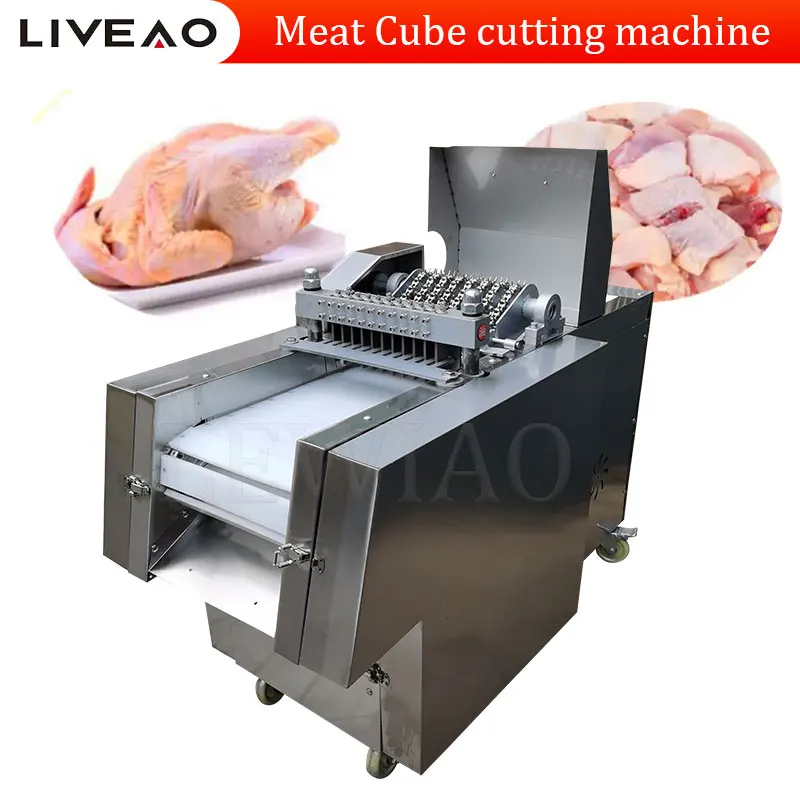 Commercial Meat Fresh Pork Chicken Duck Goose Cutting Machine Frozen Meat Fish Ribs Cutter Meat Slicer