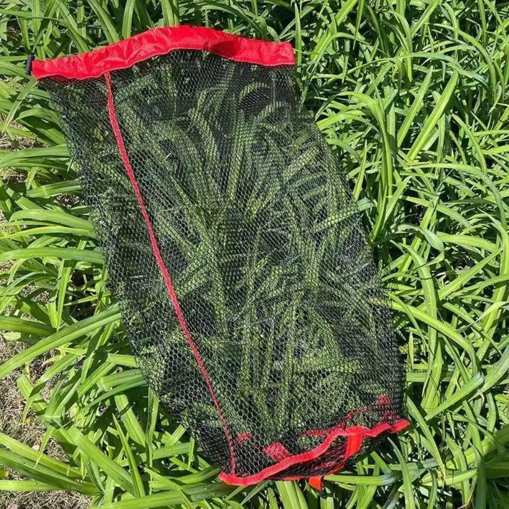 Jaula de pesca plegable de red de nailon fácil de llevar verde - imagen 5