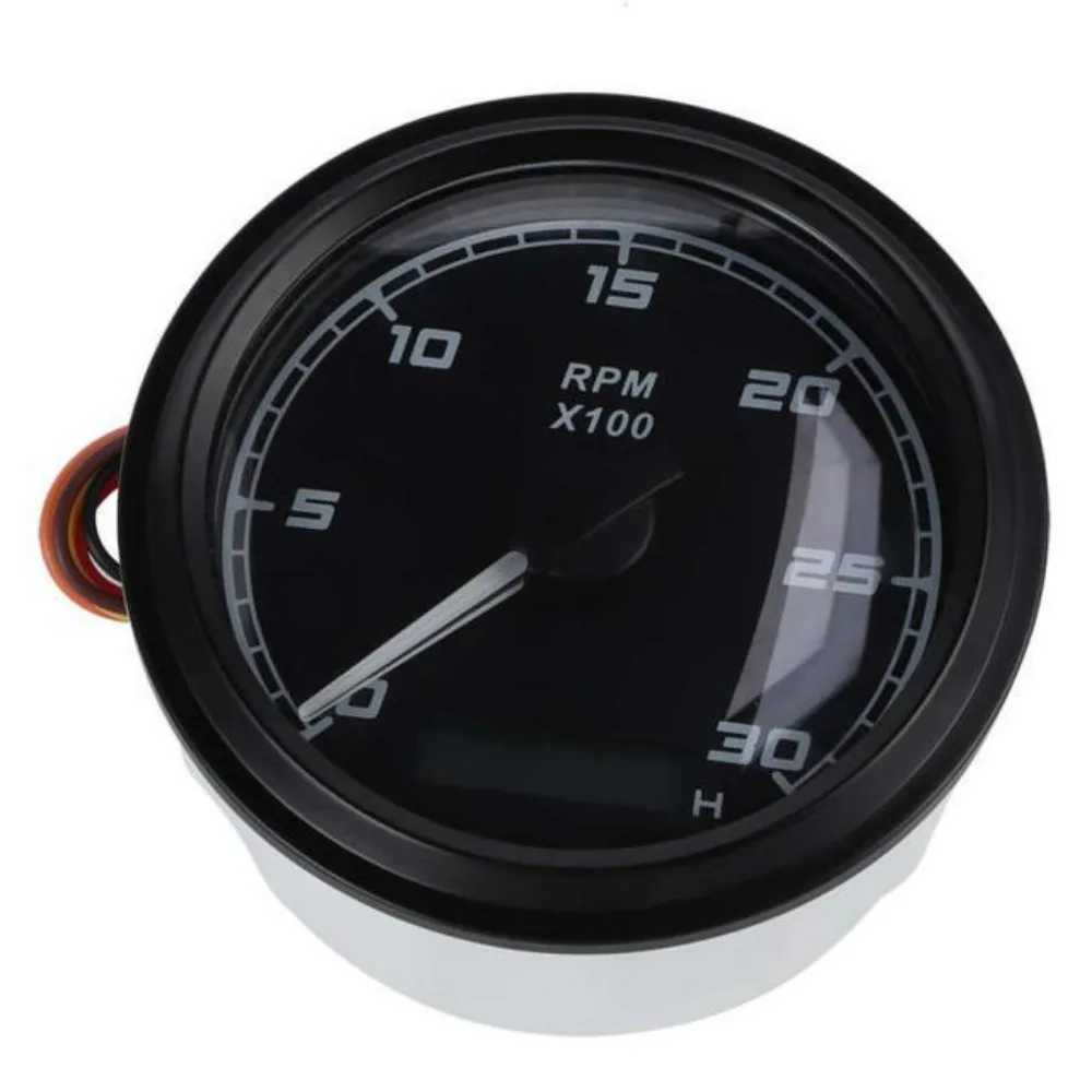 Control analog pannel rpm hour speed meter lcd display VDO mechanical diesel digital engine tachometer pointer gauge 24V