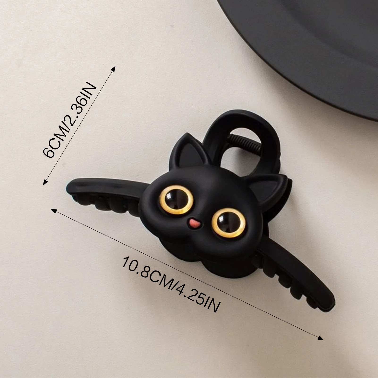 Resin Cat Design Hair Claw Clips Non-slip Large Shark Hair Clamp Barrettes for Girlfriend Wife Mother Gifts - view 4
