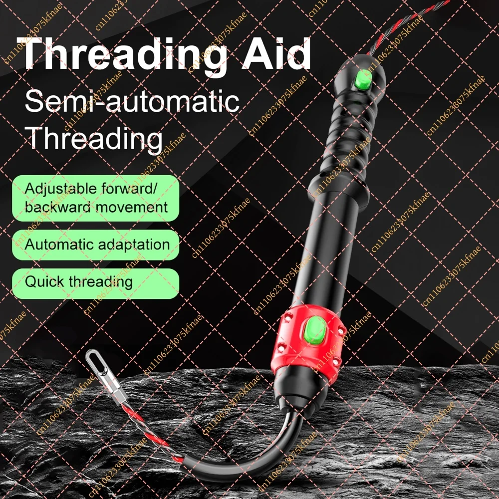 Electrician Threading Aid Manual Wire Puller Conduit Wiring Tool Thread Puller Wall Pipe Assist Single Handheld Conduit Puller