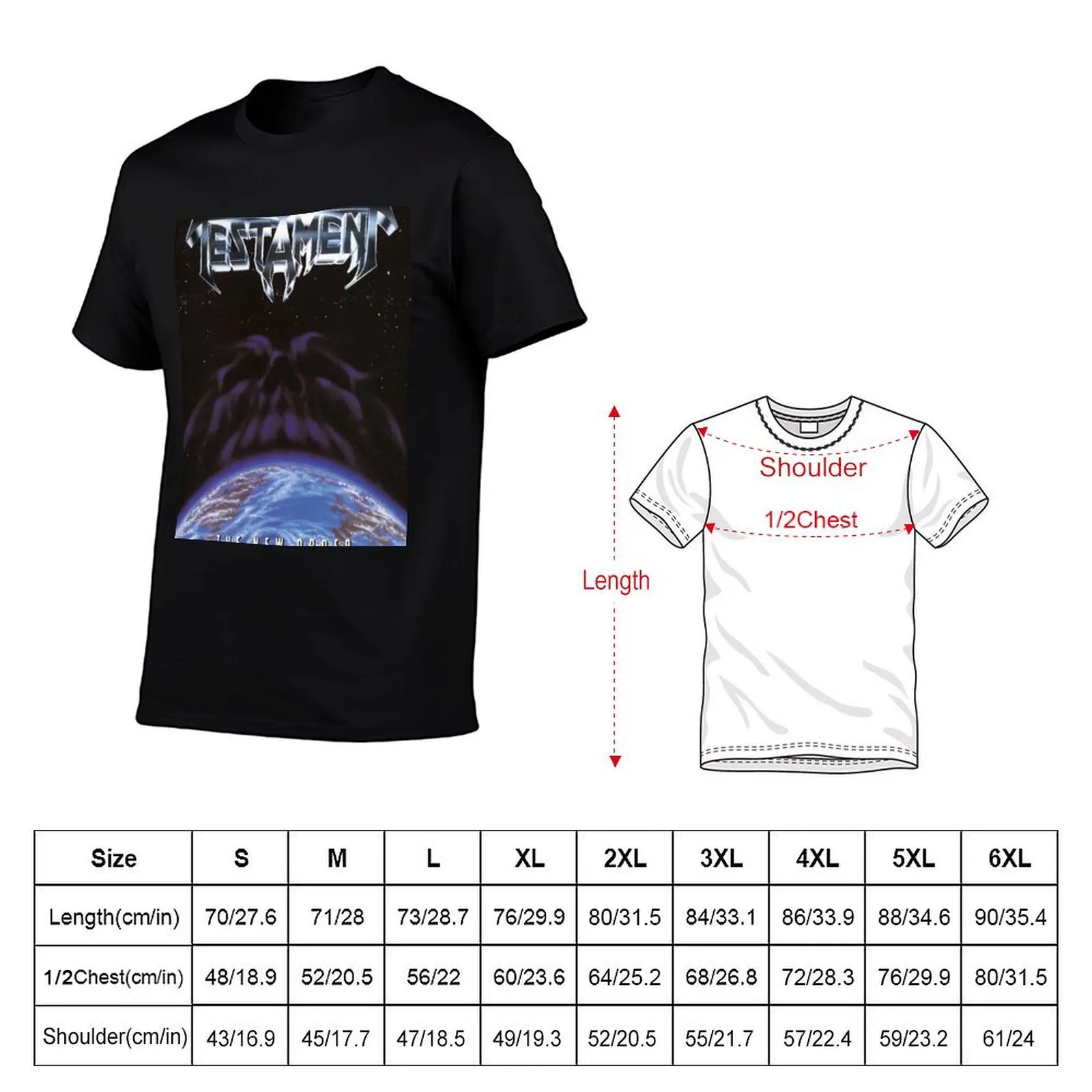 Testament The New Order T-Shirt cotton tshirt 100% funny t shirts man t shirt man cotton T-shirt