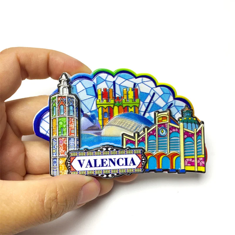 

Valencia, Spain 3d Landmark Building Scenery City Fridge Magnet Creative Travel Souvenir Gift