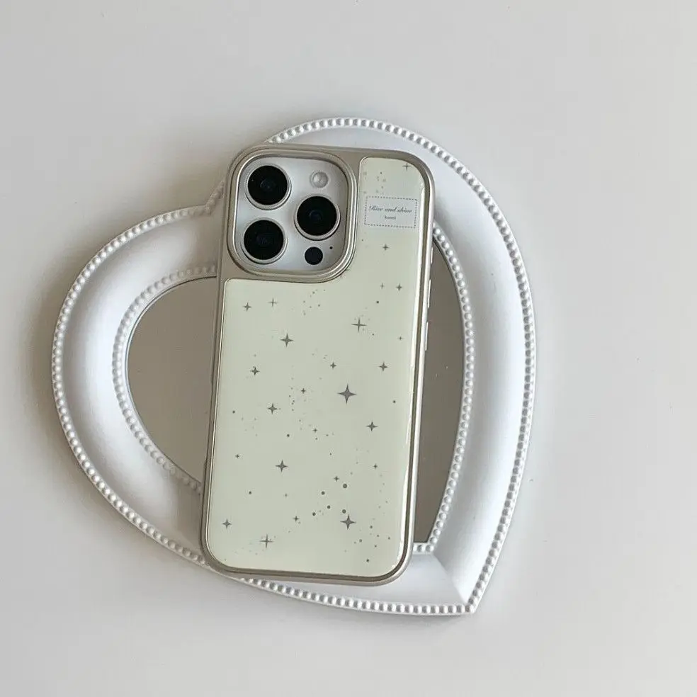 Cute Cartoon Star Ins Style Piattaforma Telaio Cassa Del Telefono Per IPhone 16 15 14 13 12 11 Pro Max XR XSMAX 16E 8 7 Plus Anti Caduta copertura