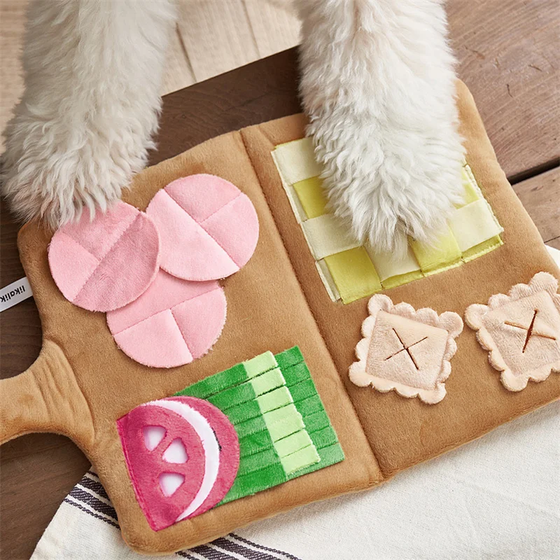 Tappetino da annusare per cani tappetino multifunzionale per l'alimentazione del cane Busters per la noia per cani con burattini giochi per cani e Dispenser per dolcetti