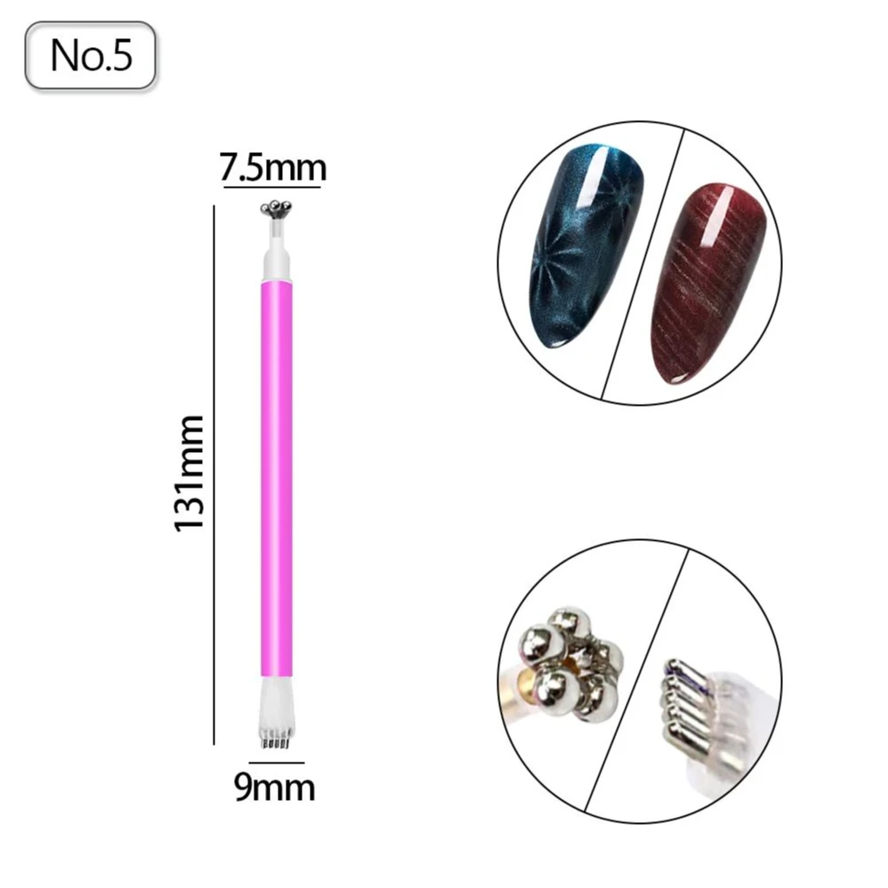 Cat Eye Magnetic Suction Stick Magnetic Effect Board Magnetic Nail Strong Stone Magnet Nail Stick for Cat Eye Powder