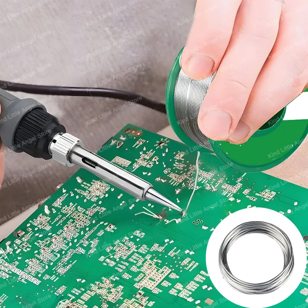 20 جرام/30 جرام/50 جرام/100 جرام نقطة انصهار منخفضة سلك لحام خالي من الرصاص لفائف sn99.3/cu0.7 سلك لحام عالي النقاء الصنوبري الأساسية القصدير #2