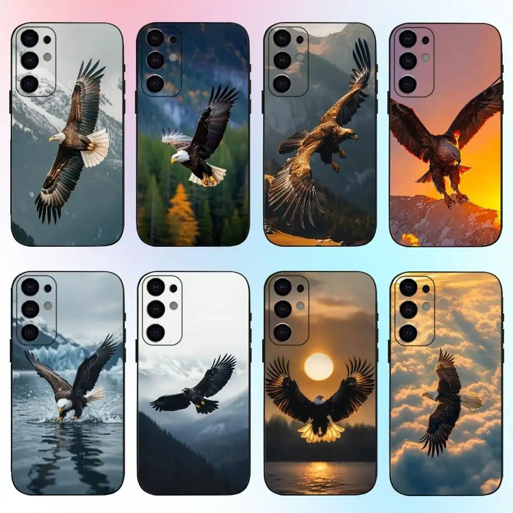 

Eagle Cool Animal Phone Case For Samsung S25,S24,S21,S22,S23,S30,Ultra,S20,Plus,Fe,Lite,Note,10,9,5G Black Cover