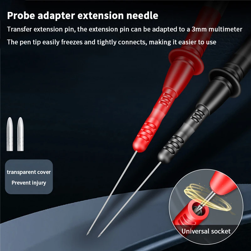 PT2003 Universal Test lead Extension Needle Tool, Pen Probe Tip for Multimeter & Car Diagnostic Tester.