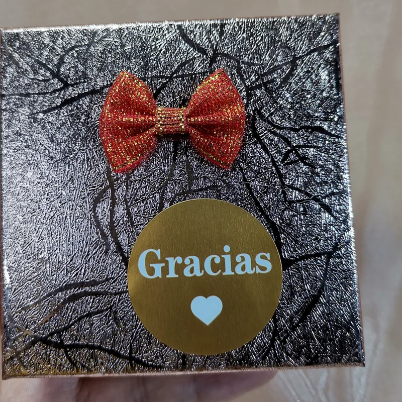 1.5 Inch Goud Ronde Dank U Stickers Labels Waterdichte Briefpapier Sticker Koreaanse Gouden Folie Papier Afdichting Label Sticker