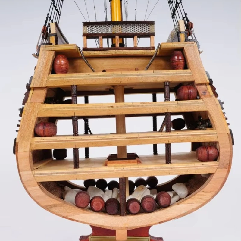 

Handmade wooden boat model nautical decoration home pine art gifts